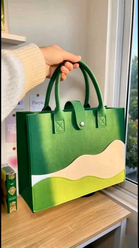 Striped Canvas Felt Bag #MasMuraSaShopee #ShopeePHPaydaySale #FreeCoinsInShopeeVideo