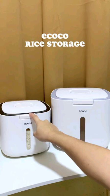Ecoco Rice Storage Container #BuyNow #Fyp #Trending #Shopee #MasMuraSaShopee #FreeCoinsInShopeeVideo