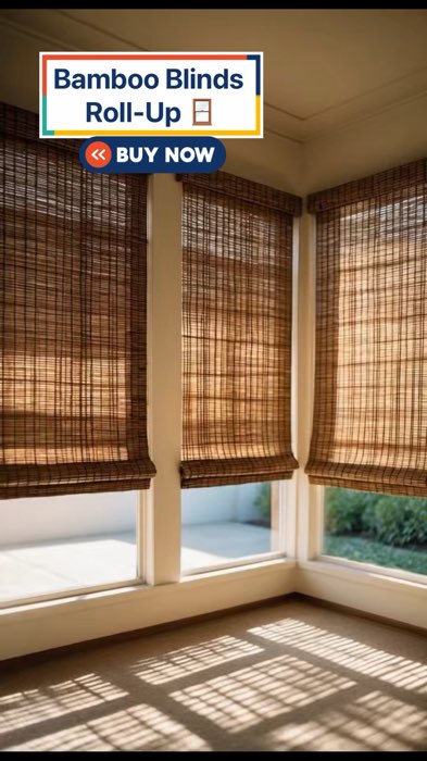 Protection from Sun ☀️ #Bambooblinds #BambooRollup #Rollup #Blinds #masmurasashopee #FreeCoinsInShopeeVideo