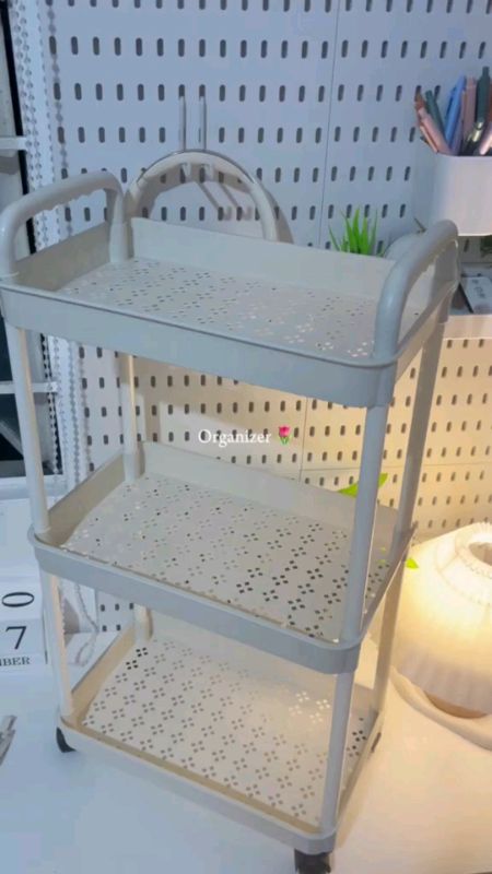 #Trolley #Cart #Organizer2/3/4/5 Tier Rack Trolley Organizer CartStorage Organizer Moving Rack Trolley #FreeCoinsInShopeeVideos