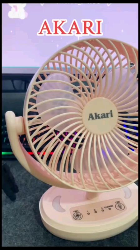 #Akari6RechargeableDeskFanWithNightLightFunctionARF606#DeskFan#HandyFan#BuyNow#ForYou#Viral#FYP#FreeCoinsInShopeeVideo#MasMuraSaShopee