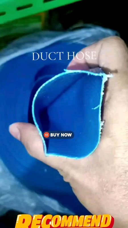 Heavy Duty PVC Hose  Submersible Water Pump Hose Discharge Duck Flat Blue Hose 1/2/4/6 Inches