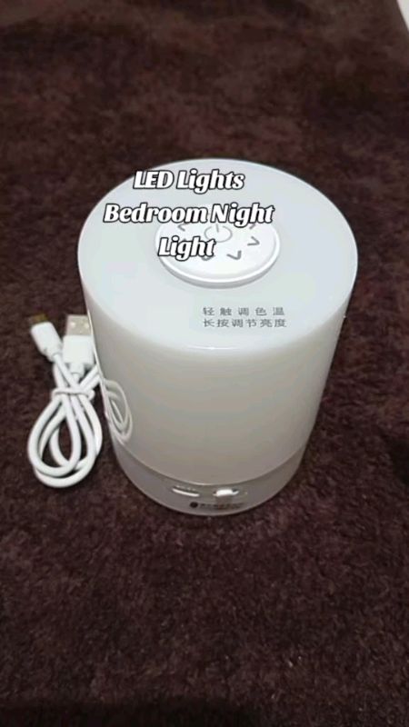 Rechargeable LED Touch Lamp #ledlights #bedroomlights #touchscreenlight