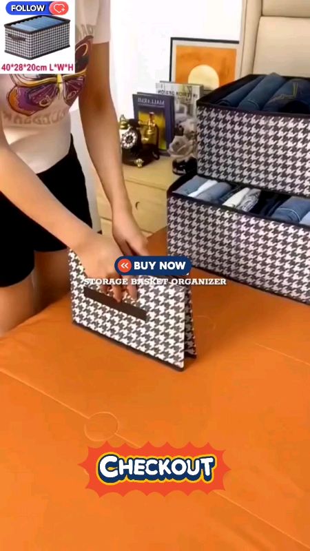 FOLDABLE CLOTHES STORAGE ORGANIZER✅✅✅ #MasMuraSaShopee #Home #clothing #storage #storagebox #storageorganizer #waterproof #washable #fyp