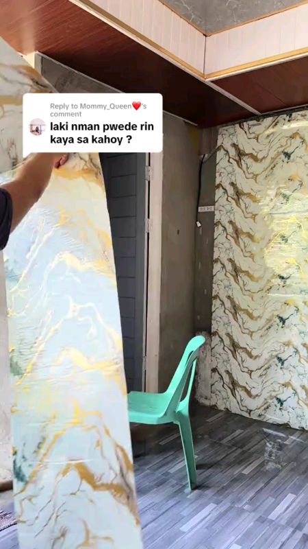 waterproof marble Wallpaper #fyp #MasMuraSaShopee #shopee #HugotSaShopee