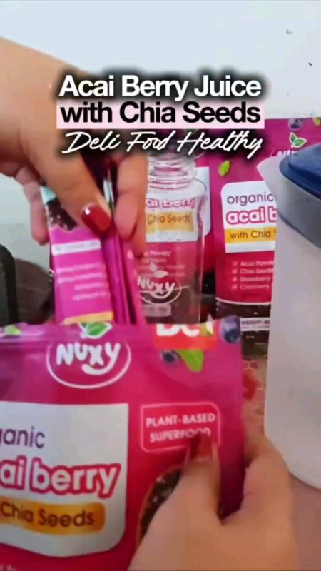 ACAI BERRY JUICE WITH CHIA SEEDS #acaiberryju...