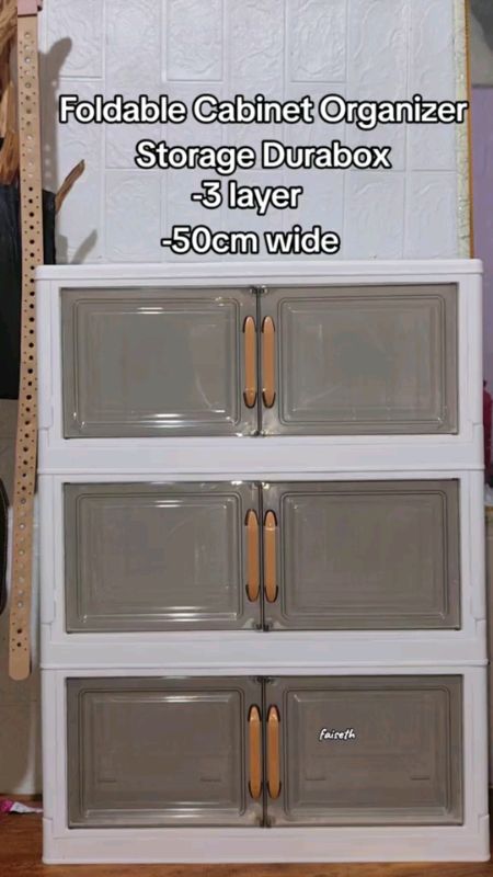 SN Foldable Storage Cabinet Clothes Durabox Cabinet Snack Organizer Pantry Cabinet Kitchen Organize...#MayCoinsSaShoppeVedio#MuraSaShoppe #VIRAL r
