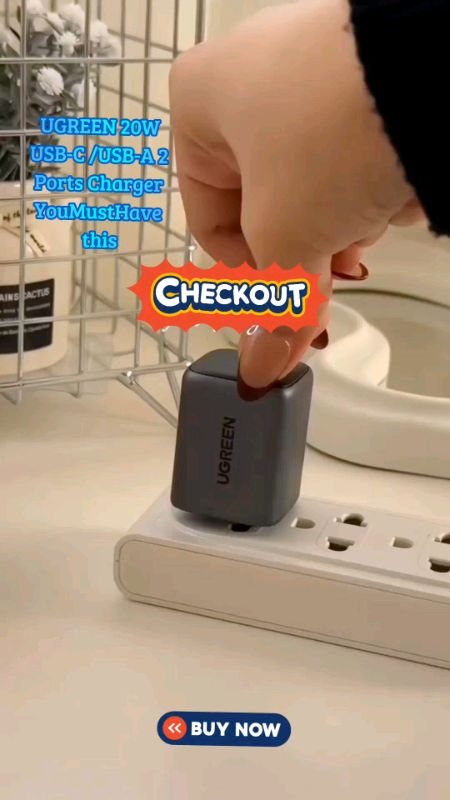UGREEN 20W USB-C /USB-A 2 Ports Charger Nexode GaN Fast Charger  USB-C Power Adapter #MasMuraSaShopee #FreeCoinInShopeeVideo #UsbAdapter