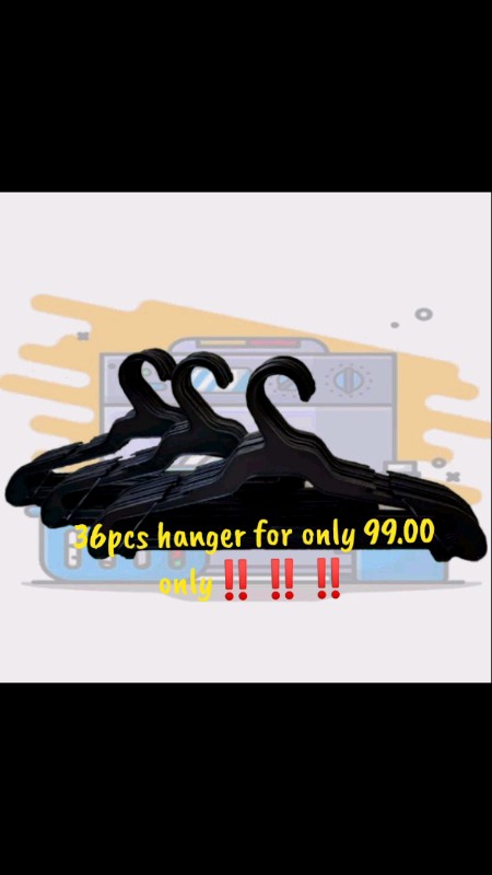 36pcs (3dozens)hanger for only 99.00 only‼️‼️‼️ #hanger #budol #sale #fyp #foryou