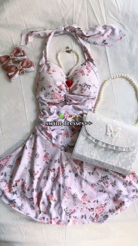 One piece conservative swimsuit 🌷🎀 #swimsuit #swimwear #conservativeswimwear #Summer #conservative #dress #fyp #sam
