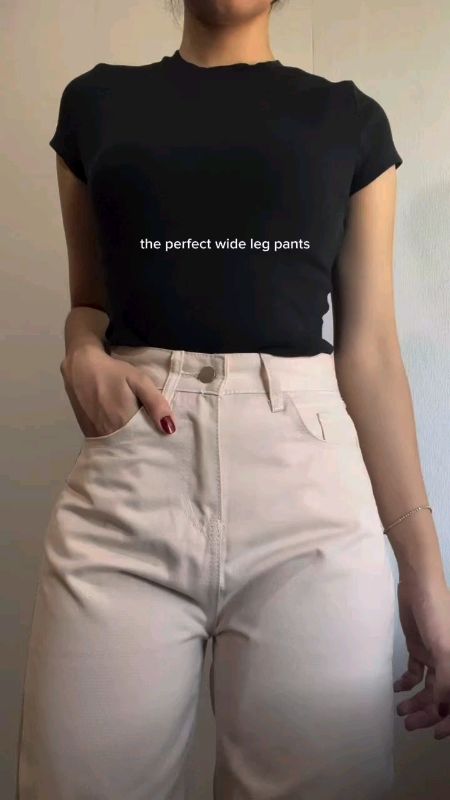 HIGH WAIST CASUAL #WIDELEG #PANTS #Fashion Good Fabric Sobrang Ganda mii MABILIS MAUBOS CHECK THE BASKET MENTIONED #FreeCoinsInShopeeVideo