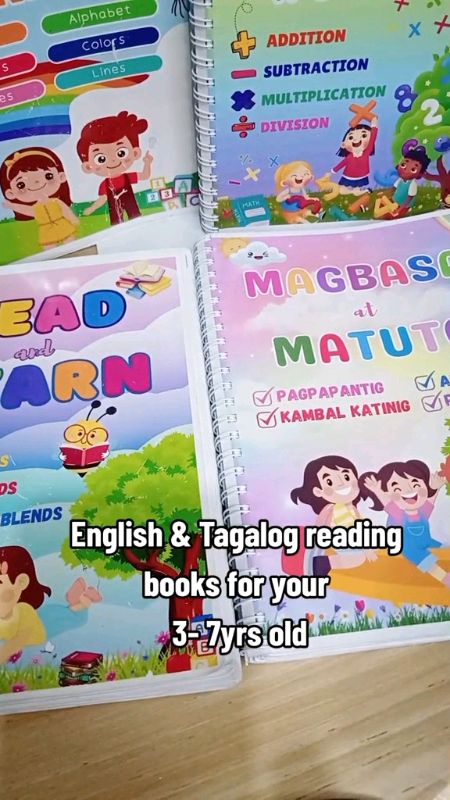 Reading materials for 3- 7 yrs old #readingbooks #educationalmaterials