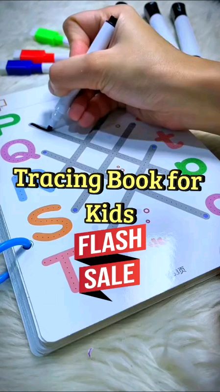 #tracing #book #for #kids #erasable #coloring #book #writing #practice #workbook #booksandmagazine #viral #trending #freecoinssashopee #masmurasashope
