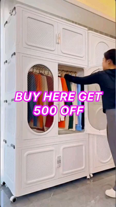 #stitch with airaloupolicar.. Cabinet for clothes Wardrobe with wheels Durabox #HugotSaShopee  #AngDalidaliSaShopee #MasMuraSaShopee