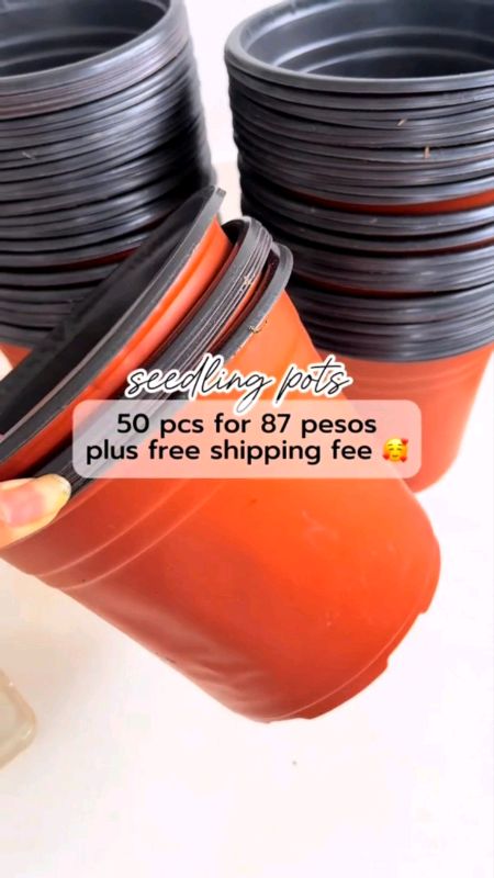 Plastic Flower Plant Pots #flowerpot #plantpot #plastic #Wholesale #MasMuraSaShopee #sulitdeal #planting