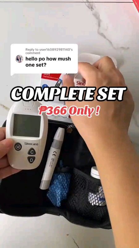 SINOCARE Blood Glucose Monitor/ Glucometer #sinocare #glucosemonitor #glucometer #diabetes #sugarmonitor #bloodglucosemonitor #FreeCoinsInShopeeVideo