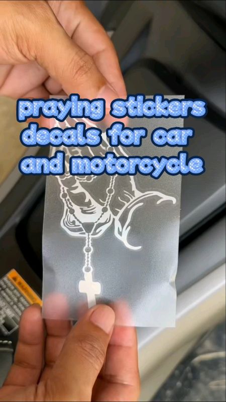 praying stickers decals for car and motorcycle #FreeCoinsInShopeeVideo #MasMuraSaShopee #XtraChallenge #stickers #decals
