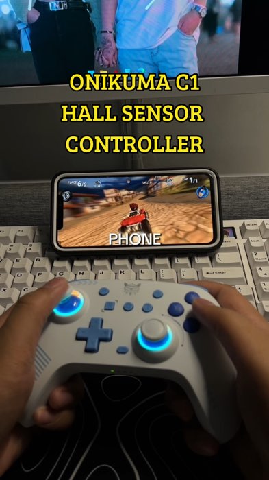 ONIKUMA C1 WIRELESS BLUETOOTH HALL SENSOR CONTROLLER - NAPAKAPREMIUM NG QUALITY #onikumac1 #game #controller #pc #switch #fyp #FreeCoinsInShopeeVideo