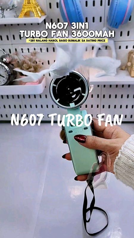 #N607turbofan #portablefan #turbofan #handheldfan #mommymherz07 #FreeCoinsInShopeeVideo #MasMuraSaShopee