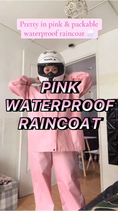 Water Proof Rain Coat for Rainy Days #raincoat #pink #waterproof #MasMuraSaShopee #FreeCoinsInShopeeVideo