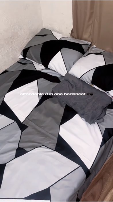 bumili ka na ng bagong bedsheet🖤🩶#shopee #affordable #angsaysayasashopee #highquality #bedsheet