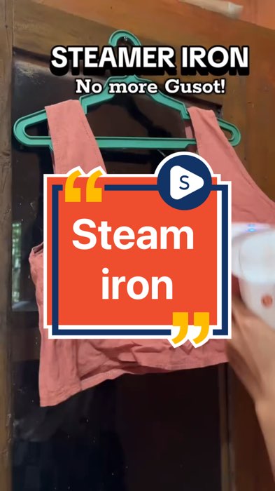 ￼OOKAS Foldable Powerful Steamer Iron For Clothes Portable Handheld Garment Steamer Mini Flat Iron #FreeCoinsInShopeeVideo #SteamerIron #HandheldIron