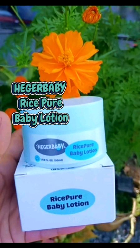 Hegerbaby Ricepure Baby Lotion #fyp #babylotion #gentlelotion