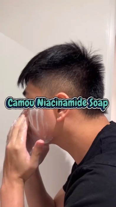 ￼Camou 7-Day Niacinamide Brightening Soap Long Lasting Whitening Anti-Acne Vitamin C Kojic Face Body #soap #niacinamide #fyp #trending