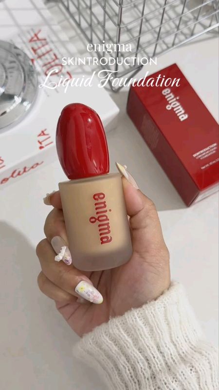 ENIGMA Skintroduction Longwear Liquid Foundation #foundation #liquidfoundation #enigma #enigmafoundation #makeup #glam #facefoundation #trend #viral