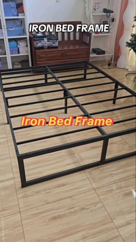 Minimalist Iron Bed Frame Premium High Load Bearing Single Double Queen King Size #MasMuraSaShopee #fyp #viral #trending #bedframe #highquality