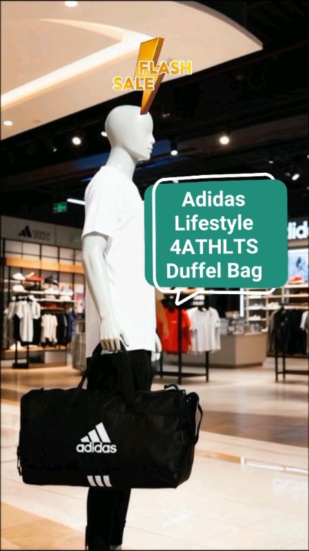 Adidas Lifestyle 4ATHLTS Duffel Bag  Unisex #adidas #DuffelBag #bag #gymbag #sportsbag #Fashion #style #MasMuraSaShopee #shopeefinds #fyp #foryou