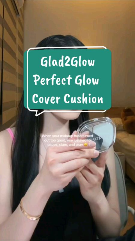Glad2Glow Perfect Glow Cover Cushion Foundation 😍💗 #glad2glow #perfectglow #cushionfoundation #glad2glowcushion #newproduct #newlaunch #foryou
