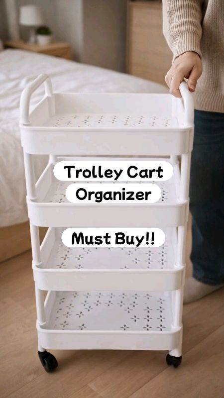 Trolley Cart Organizer #trolleycartorganizer #organizer #bathroomcart #kitchencart #cartorganizer