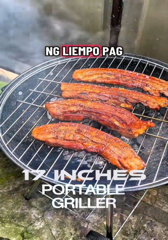 Portable Griller with Cover and Wheels 17 Inches Big Span #charcoalgrill #grill #griller #portablegriller #Viral #trending #foryou#HugotSaShopee