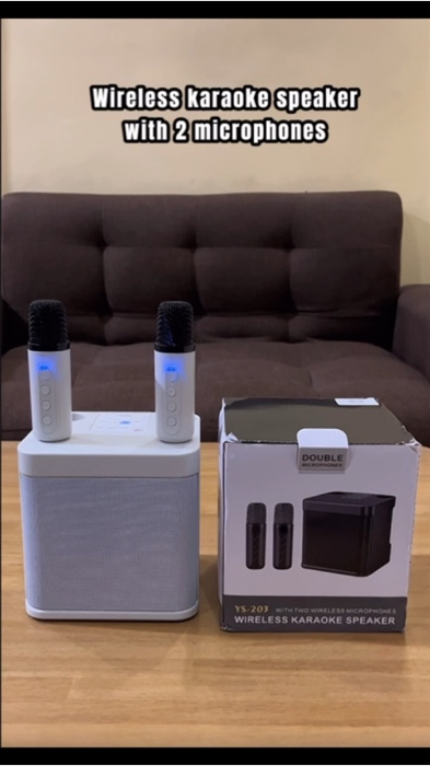 There's a 15-30% discount if you buy 2 or more! #fyp #wirelesskaraoke #minikaraoke #karaoke #bluetoothkaraoke #2microphones #OriginalCreatorsProgram