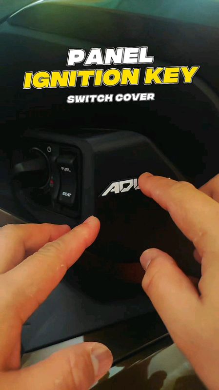 ADV 160 ROADSYNC! SMALL ACCESSORY, BIG IMPACT! GUARD YOUR PANEL IGNITION KEY SWITCH COVER IN STYLE! #adv160 #switchcover  #ignitioncover #keycover