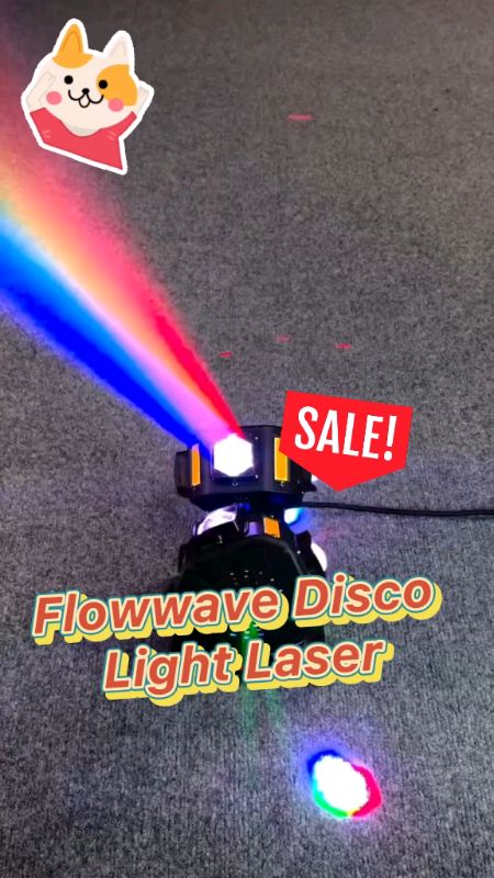 Flowwave Disco Light Laser movinghead 360° #discolight #laser #FreeCoinsInShopeeVideo #MasMuraSaShopee #ShopeePHPaydaySale #HugotSaShopee #fyp #viral