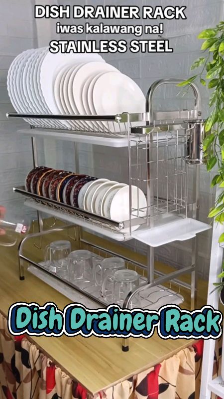 #dishrack #stainless#steel #water #tray #dish #drainer #sink #rack #trending #fyp #viral #sale #MasMuraSaShopee #HugotSaShopee #FreeCoinsInShopeeVideo