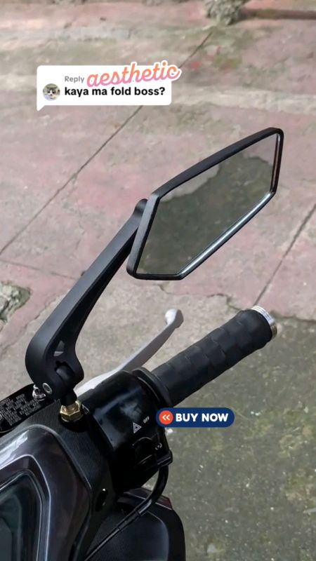 ￼Motorcycle Side Mirror Anti-glare Rotatable Control High Definition Large Rearview Mirror Universal #sidemirror #click125 #aerox #nmax #fyp #foryou