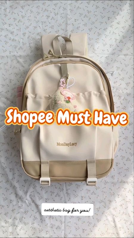 MonDayLucy Korean Style Waterproof Backpack – Large Capacity Travel Bag for College Students /Women#mondaylucy #backpack #collegebag #studentbag #gift