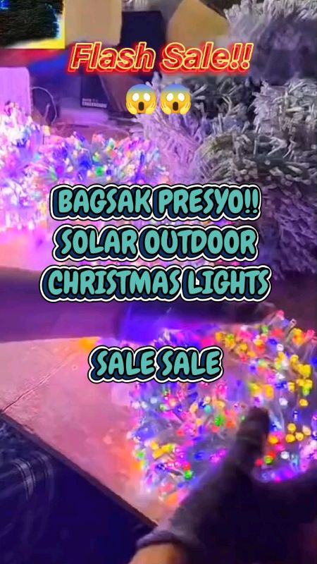 #solarchristmaslights  #christmaslight #solarlight #solar #christmasdecor #fyp #trending #shopeeVideo #viral #shopee #stitch #FreeCoinsInShopeeVideo
