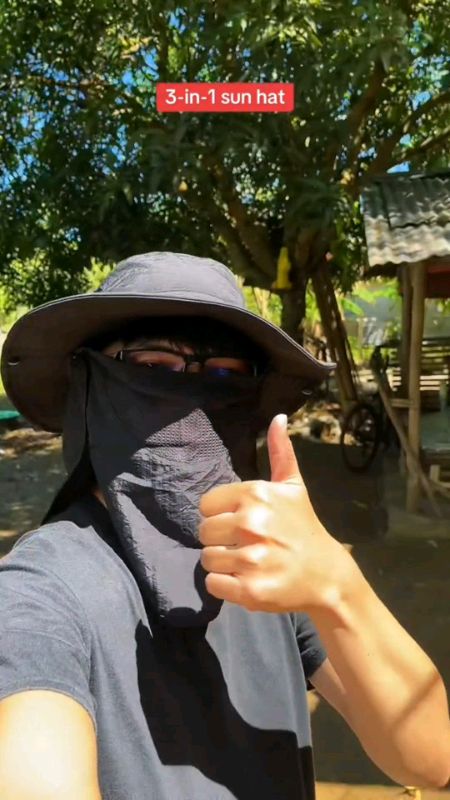 Soloever Sin Hat Summer 3 in 1 Sun Protection #soloeversunhat #SOLOEVER #sunprotection #hat #sunhat #FreeCoinsInShopeeVideo #MasMuraSaShopee #fyp