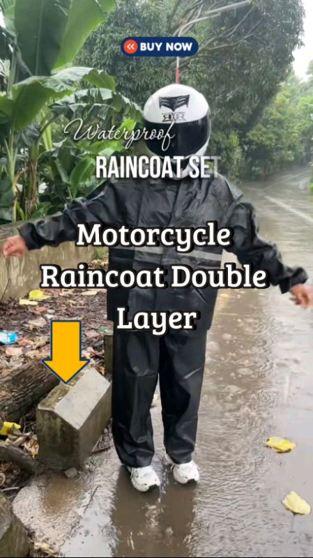 Motorcycle Raincoat Double Layer  #Raincoat#RaincoatSet#MotorcycleRaincoat#DoubleLayer#Waterproof#RaincoatJacket#RaincoatPants#MasMuraSaShopee