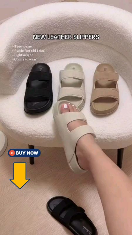 o #new #Korean #fashion #shoes #thickness #soles #one #straps #beach #sandals #for #women