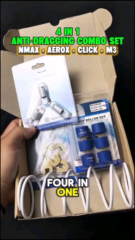 4 in 1 ANTI-DRAGGING COMBO SET #antidragging #antidraggingcombo #4in1 #antidraggingset #nmax #aerox #click #m3 #pcx #adv #fyp #admoto #shopeeVideo