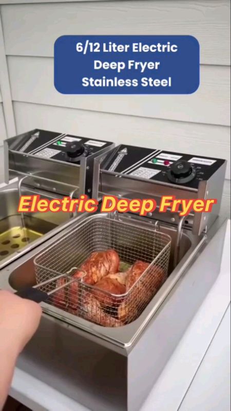 Electric Deep Fryer Pan With Strainer #MasMuraSaShopee #viral #trending #fyp #deepfryer #highquality