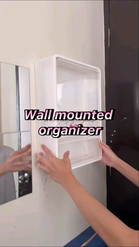 #organizer #cosmeticorganizer #wallmountedorganizer #bathroomorganizer #bathroomcabinet #plasticstorage #MasMuraSaShopee #wallhangingcabinet