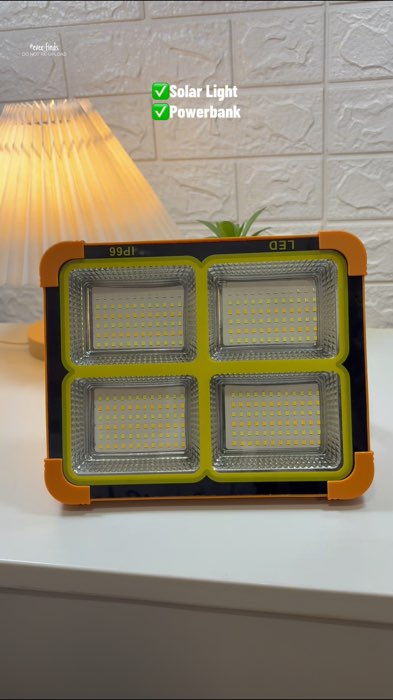 Rechargeable Solar Led Light - for emergencies & camping #solarledlight #solarlight #emergencylight #campinglight #solarcharger #solarpower