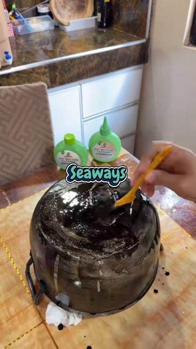 ￼Seaways Pot Bottom Cleaner 270g Pot Bottom Black Scale Cleaner Stainless Pot Cleaner Gel for Black Scale #MasMuraSaShopee #FreeCoinsInShopeeVideo