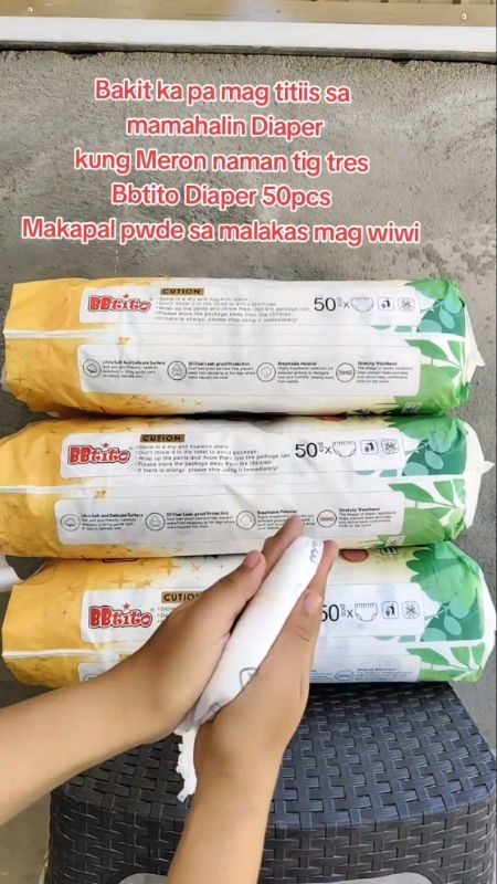 #BBtitoBabyDiaper Pants 50Pcs Quick Dry  NB/S/M/L/XL/2XL/3XL/4XL #Disposable#Diaper #PullupPants#ShopeePhPayDaySale #HugotSaShopee#MasMuraSaShopee